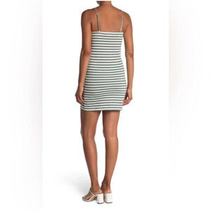 Vero Moda Striped Organic Cotton Dress in tan